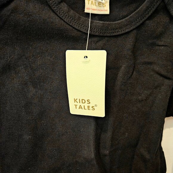 NWT Kid Tales black bodysuit with faux tattoo sleeves, Size 12-18 months - Picture 3 of 5